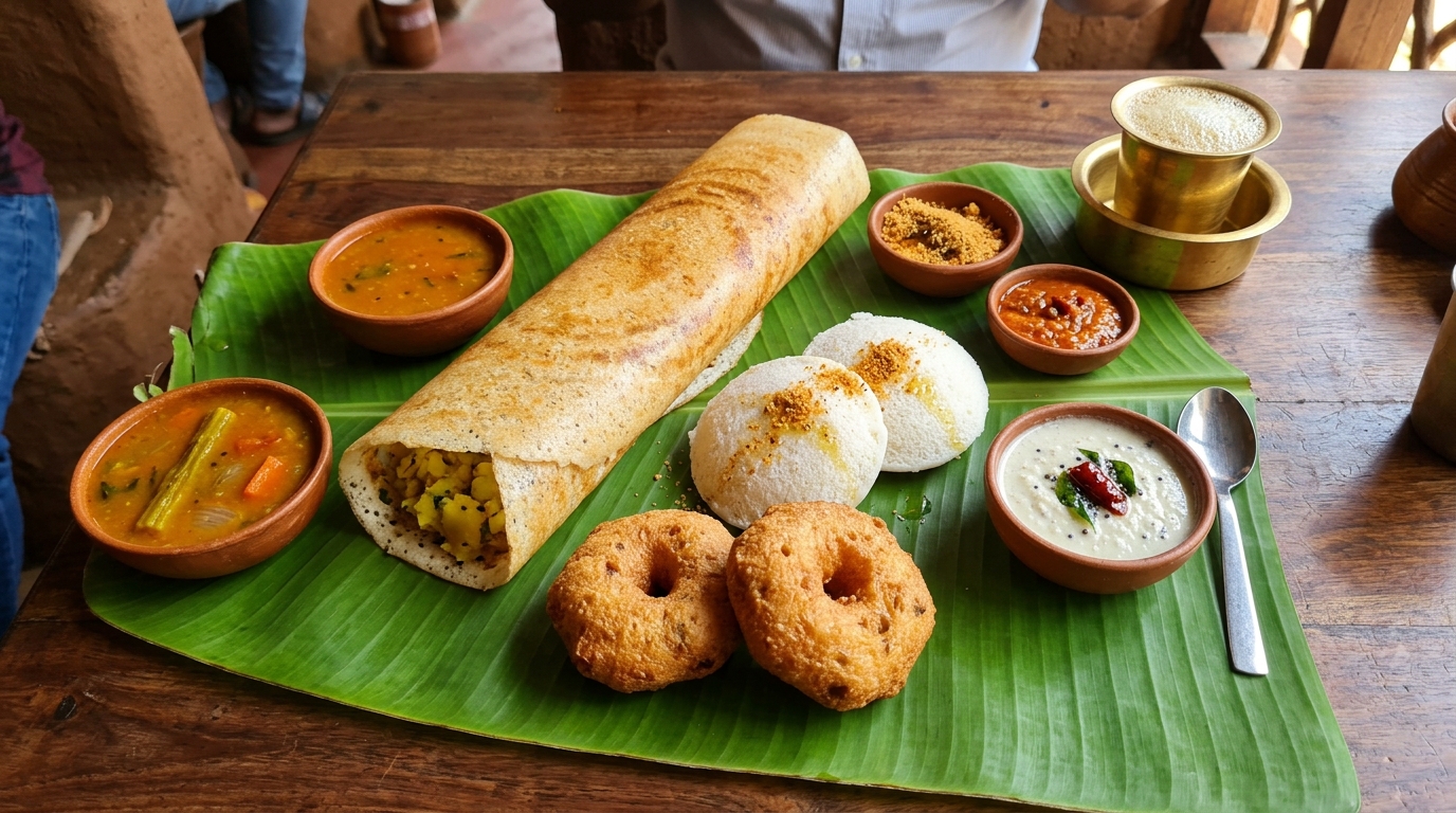 South Indian Feast at Raghavendra Bhavana