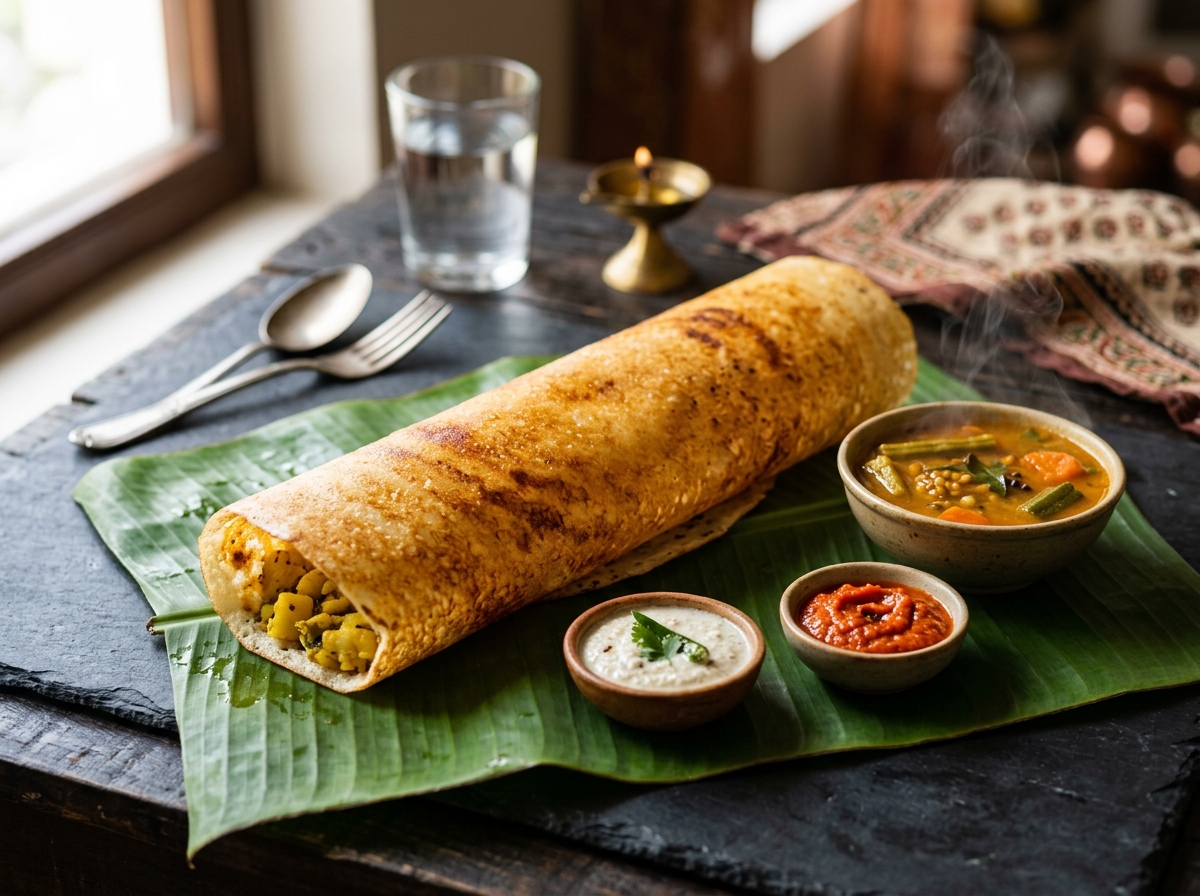 Golden Masala Dosa
